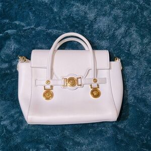 Versace  White and Gold Women's Handbag